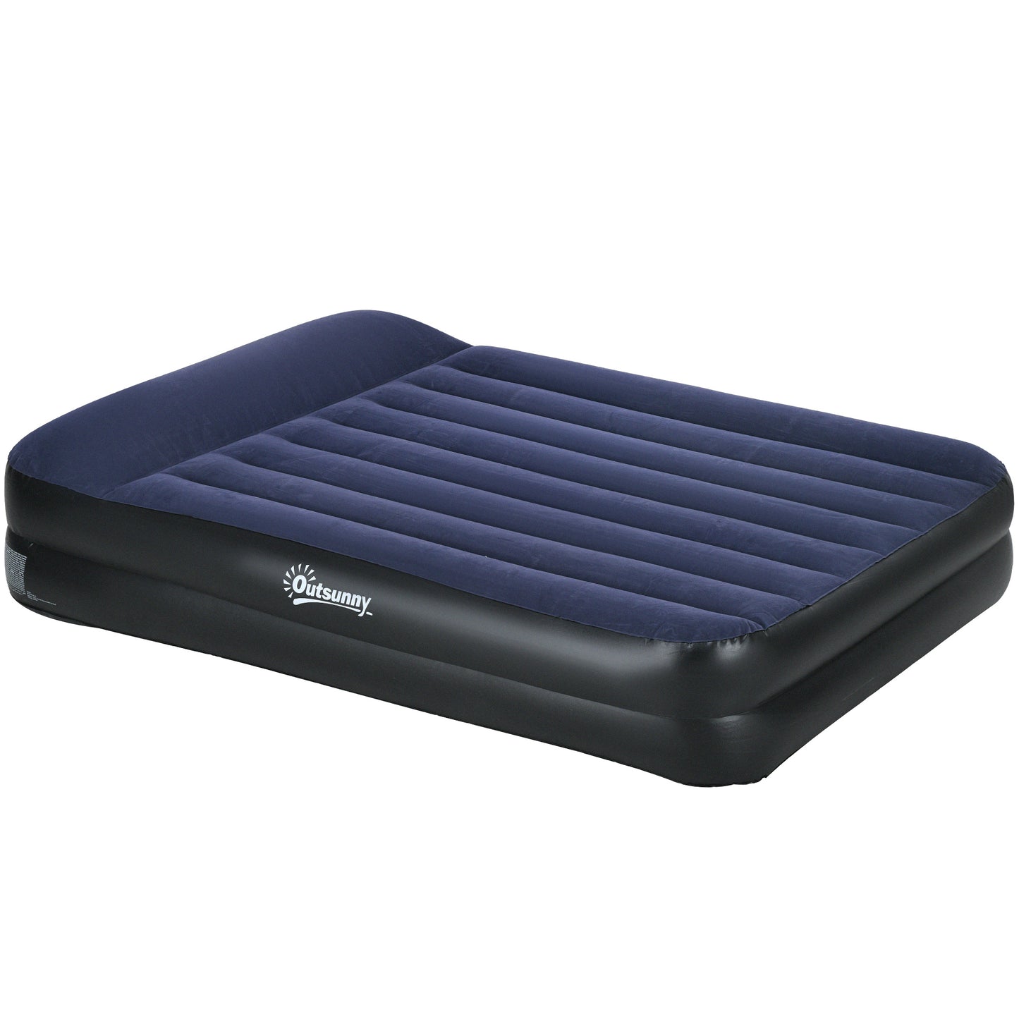 Outsunny Inflatable King-Size Air Bed, with Built-in Electric Pump and Carry Bag