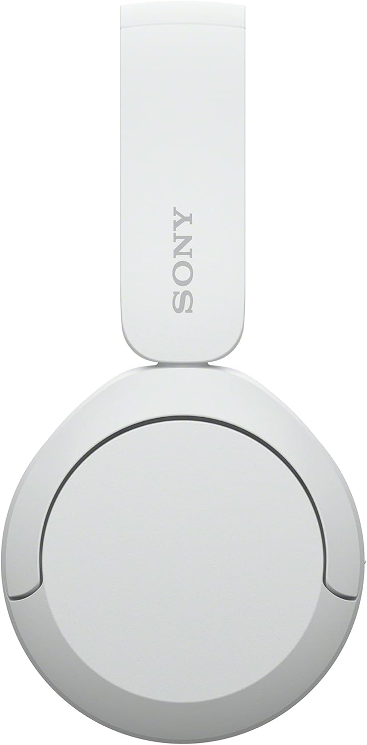 Sony WH-CH520 Wireless Bluetooth On-Ear Headphones, Lightweight, Up to 50hr Battery, iOS & Android - White