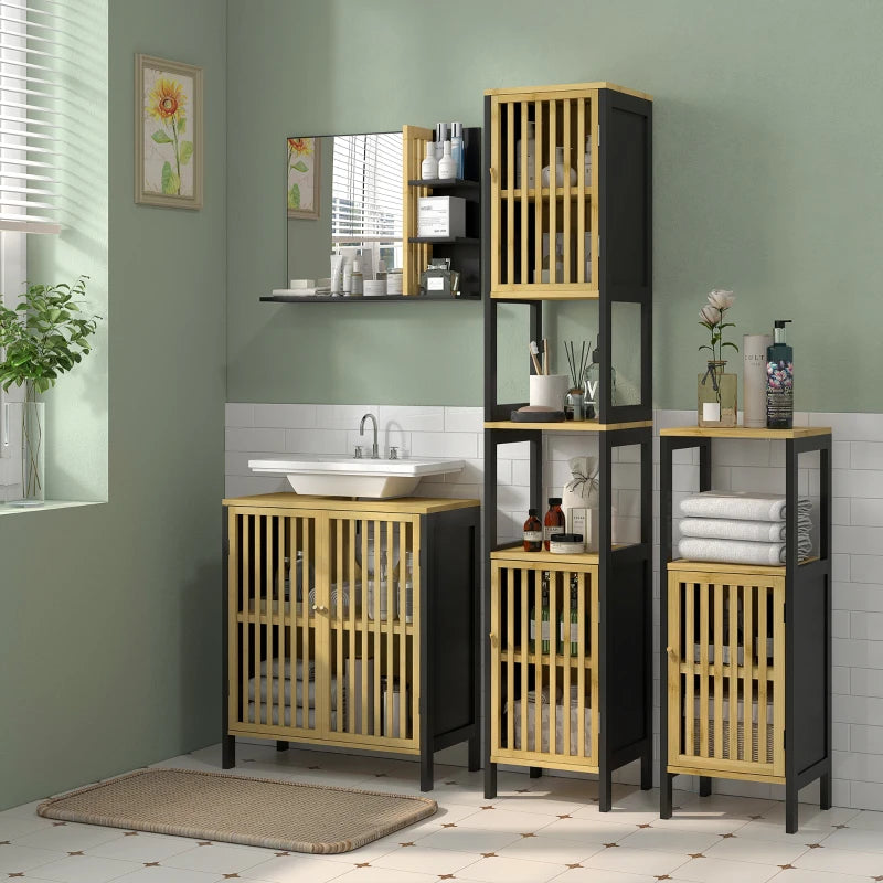 Bamboo framed mirror for eco-friendly homes