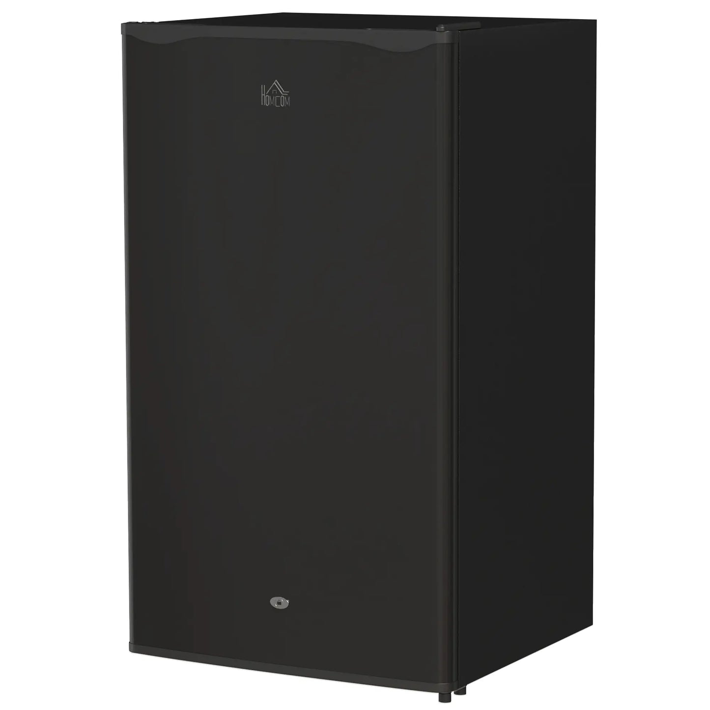 HOMCOM 91L Freestanding Kitchen Under-Counter Fridge with Lock - Black