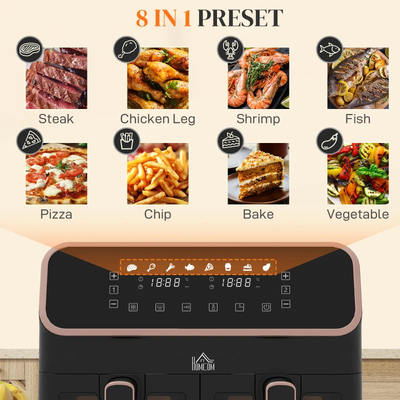 Dual Basket Air Fryer with Sync Function