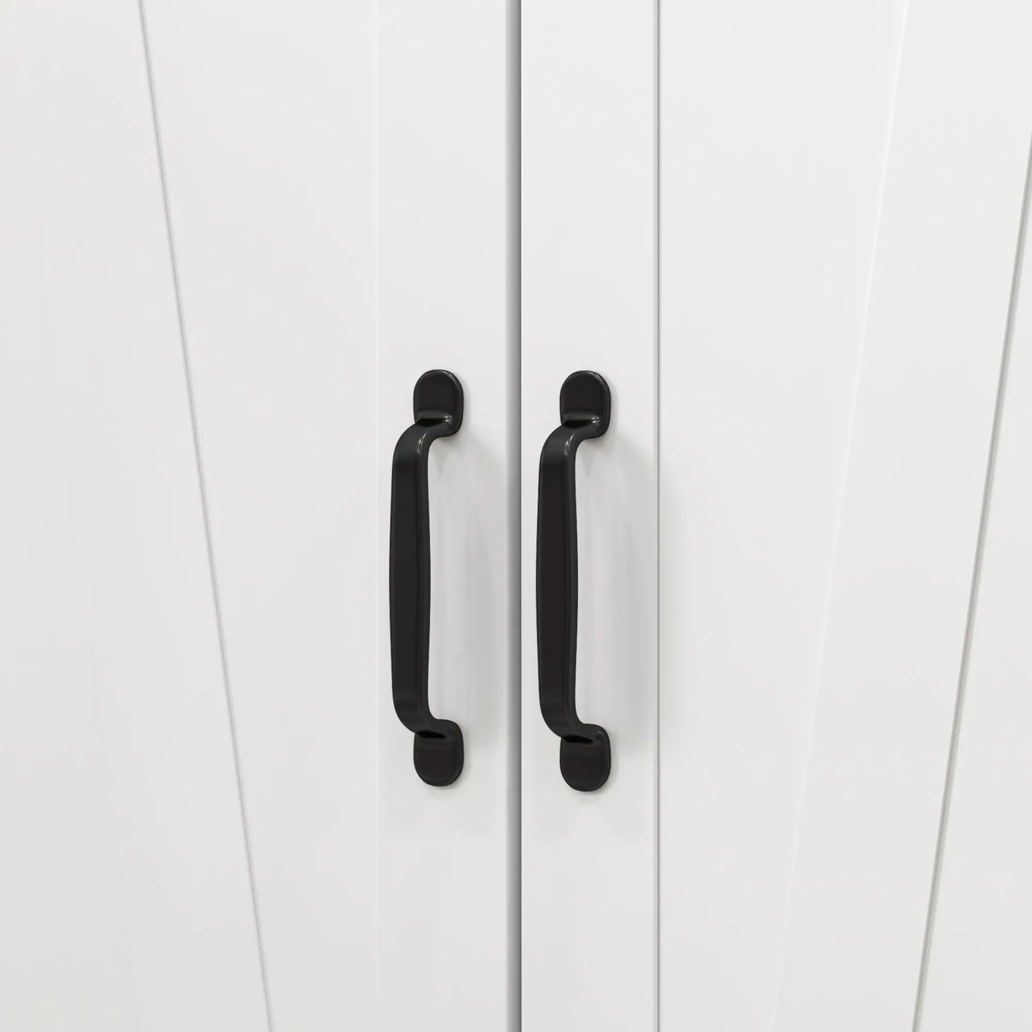 HOMCOM Multi-Storage Farmhouse Style Kitchen Cabinet - White