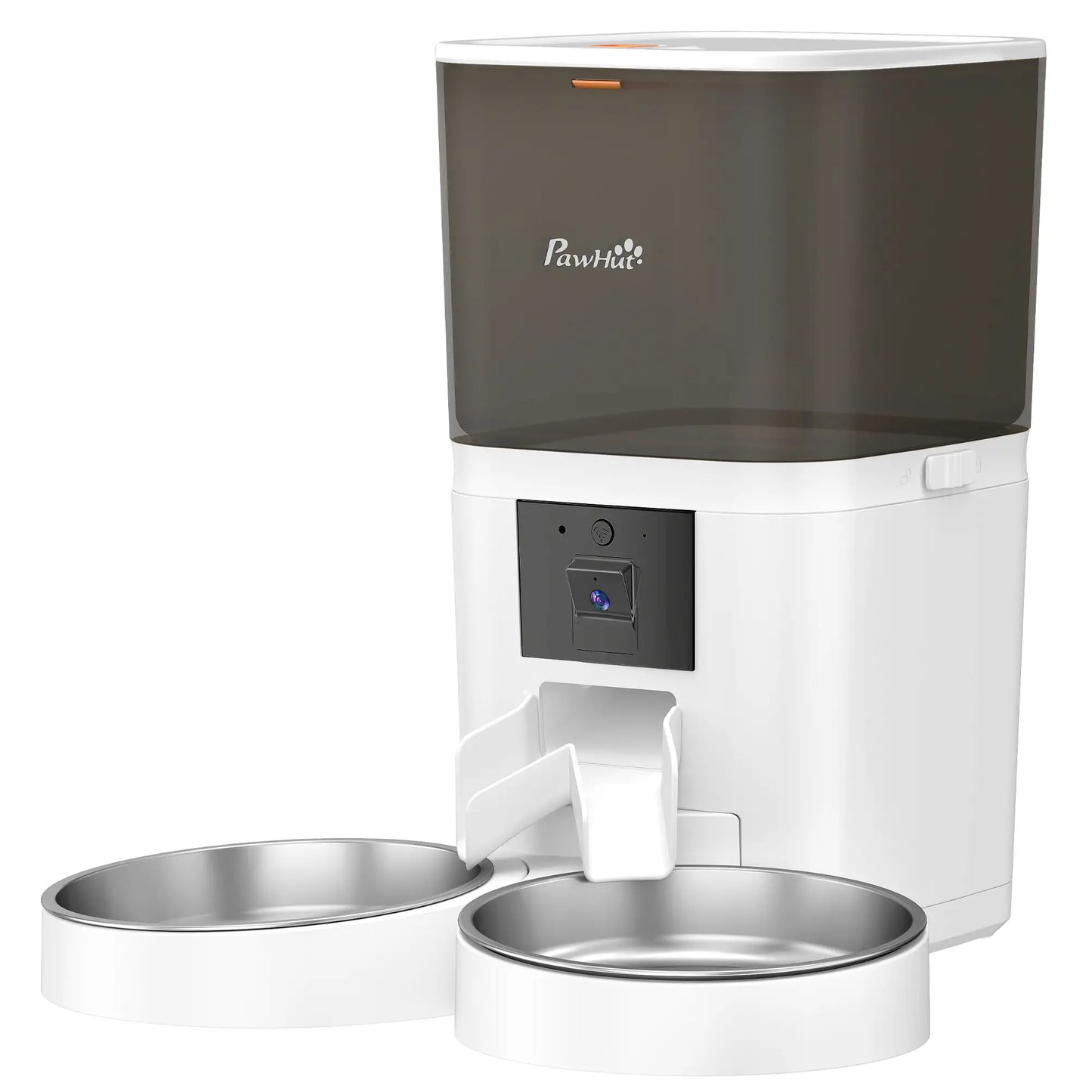 PawHut Automatic Cat Feeder for 2 Cats with HD Camera, 2.4G & 5G WiFi Pet Food Dispenser 6L APP Control