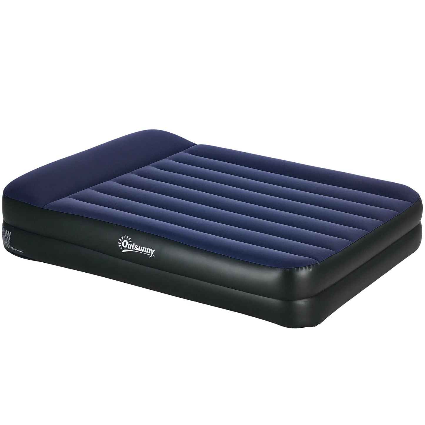 Outsunny Inflatable King-Size Air Bed, with Built-in Electric Pump and Carry Bag