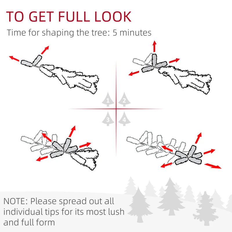 Small Christmas tree for tabletop, pre-decorated