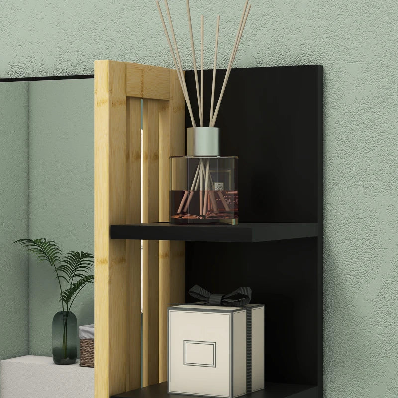 Stylish bamboo framed mirror for living rooms