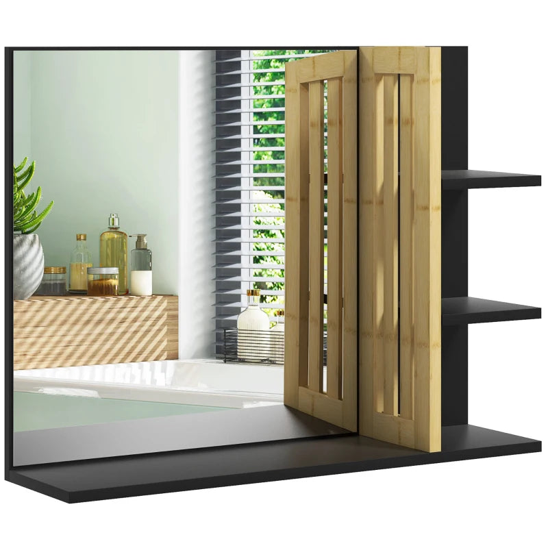 Stylish bamboo mirror for modern interiors