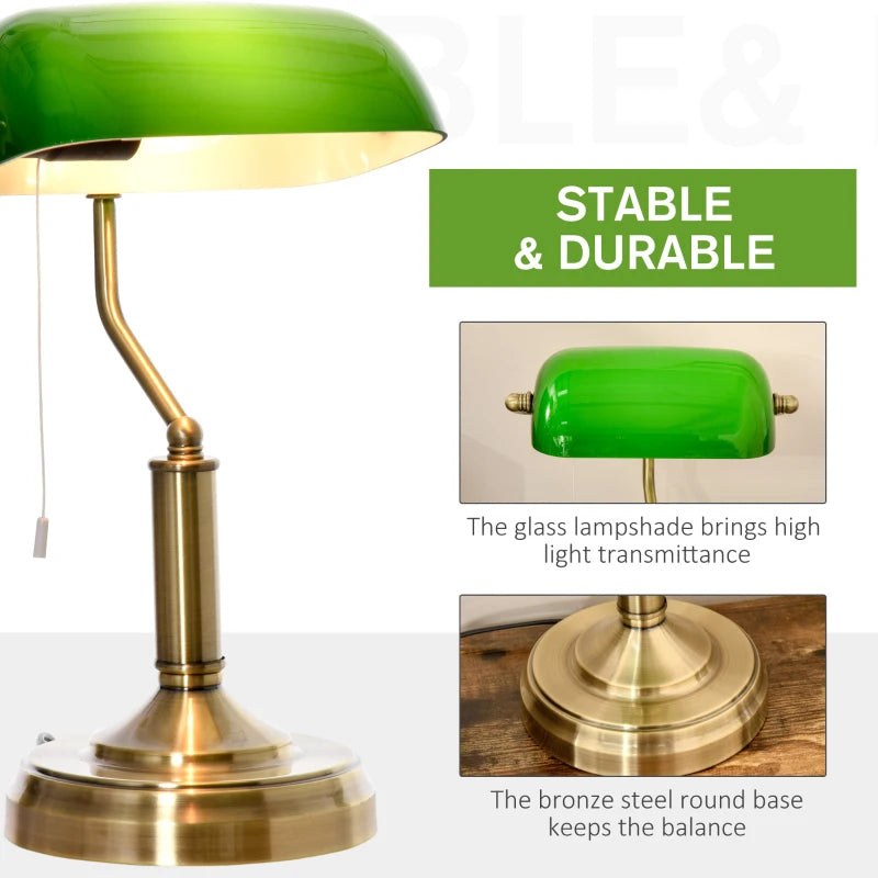 Traditional banker lamp lighting for classic desk style