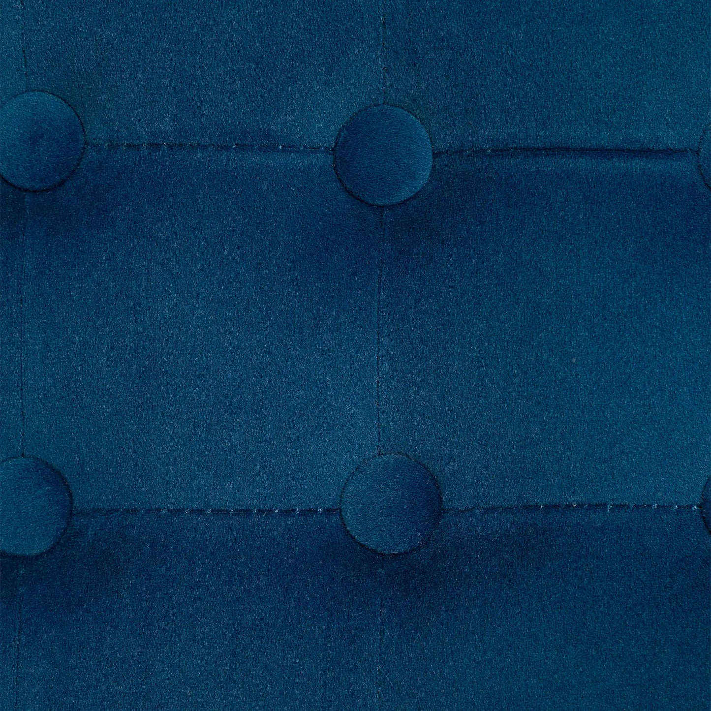 HOMCOM Velvet-Feel Square Ottoman, Lightweight - Blue