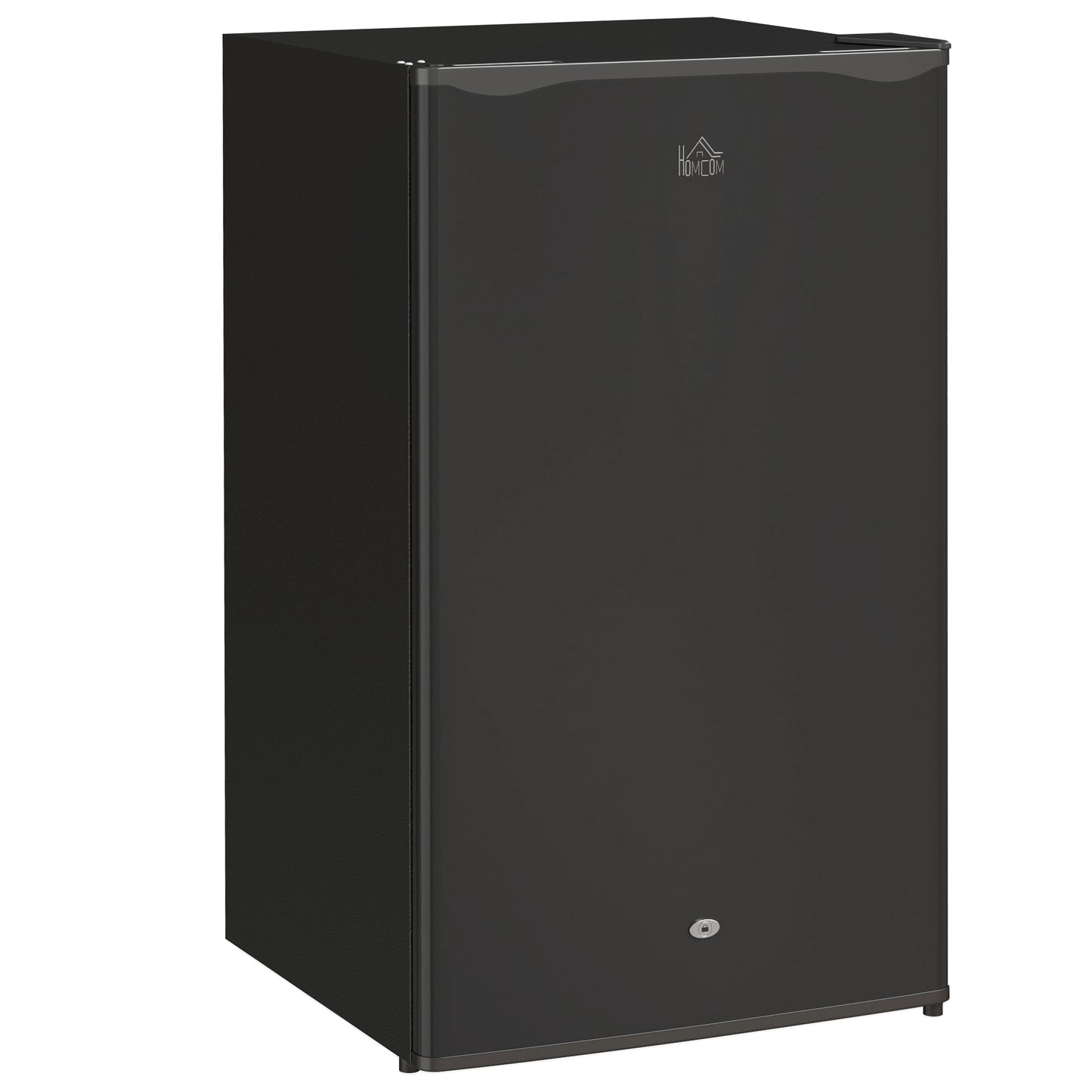 HOMCOM 91L Freestanding Kitchen Under-Counter Fridge with Lock - Black
