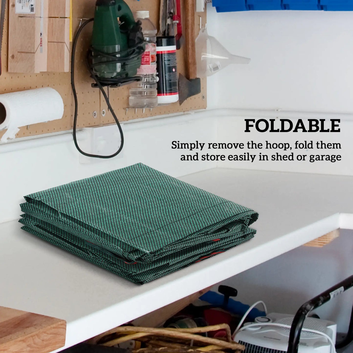 Outsunny Garden Waste Bags, 300L x 3 Heavy Duty, Foldable and Reusable Waste Sacks with Handles for Loading Leaf, Green