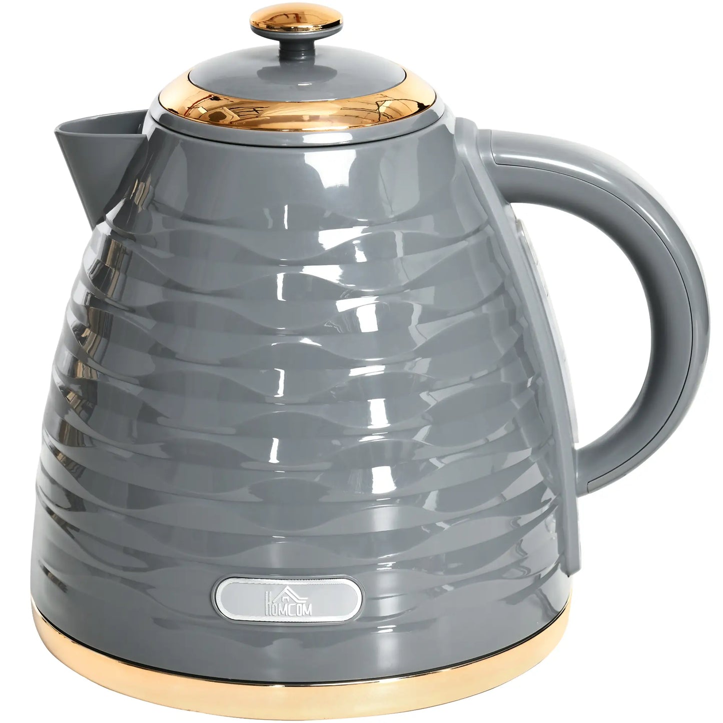 HOMCOM 3kW Kitchen Rapid Boil Honeycomb Kettle, 1.7l - Grey