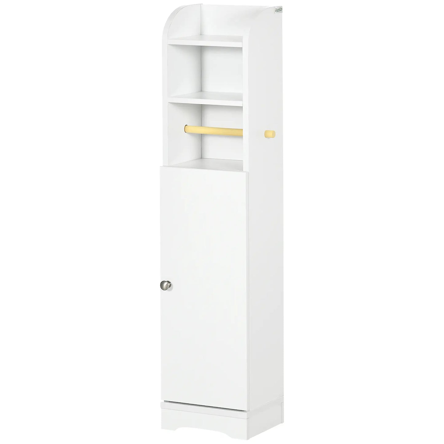 kleankin Multi-Storage Narrow Bathroom Cabinet - White