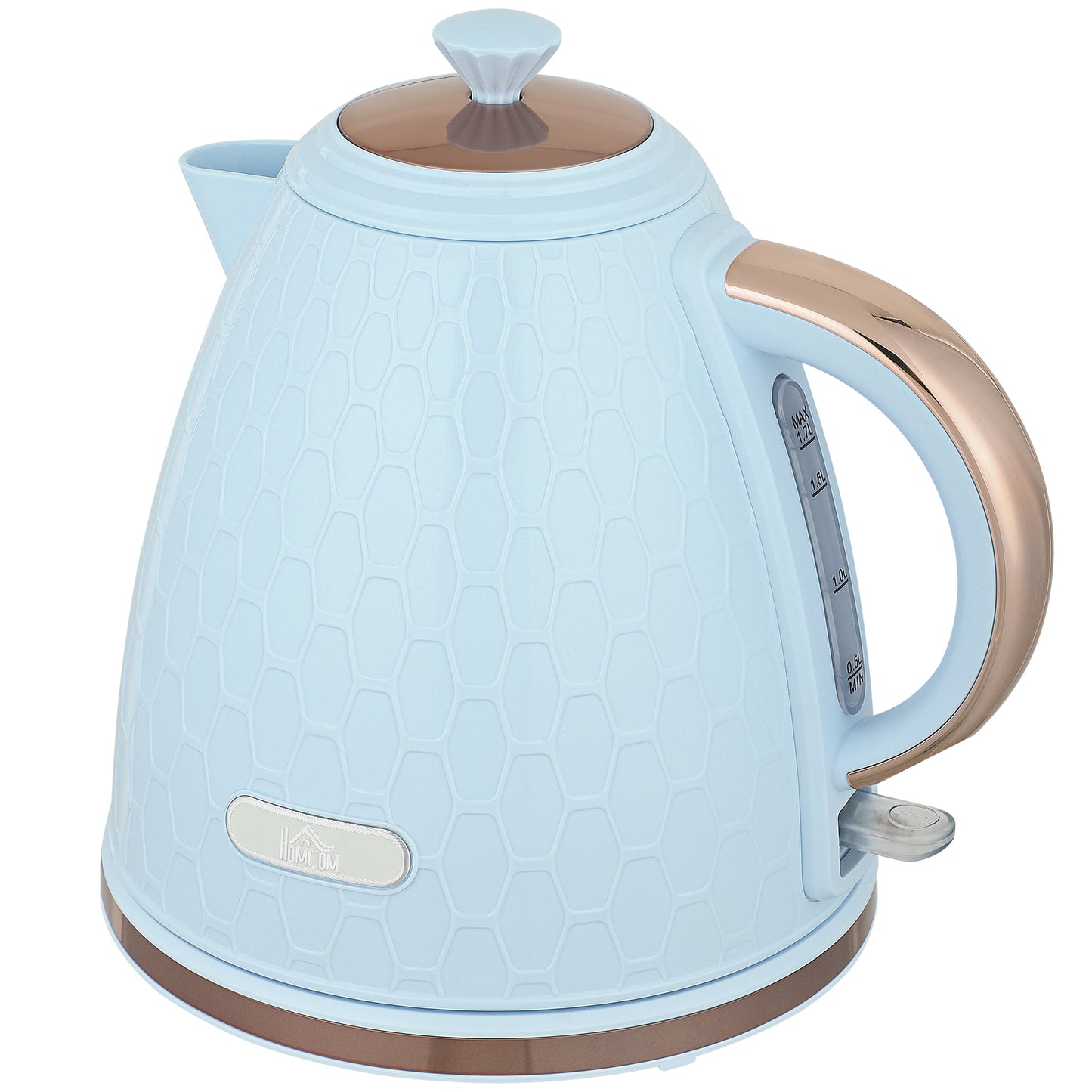 HOMCOM 3kW Rapid Water Boil Honeycomb Kettle - Light Blue