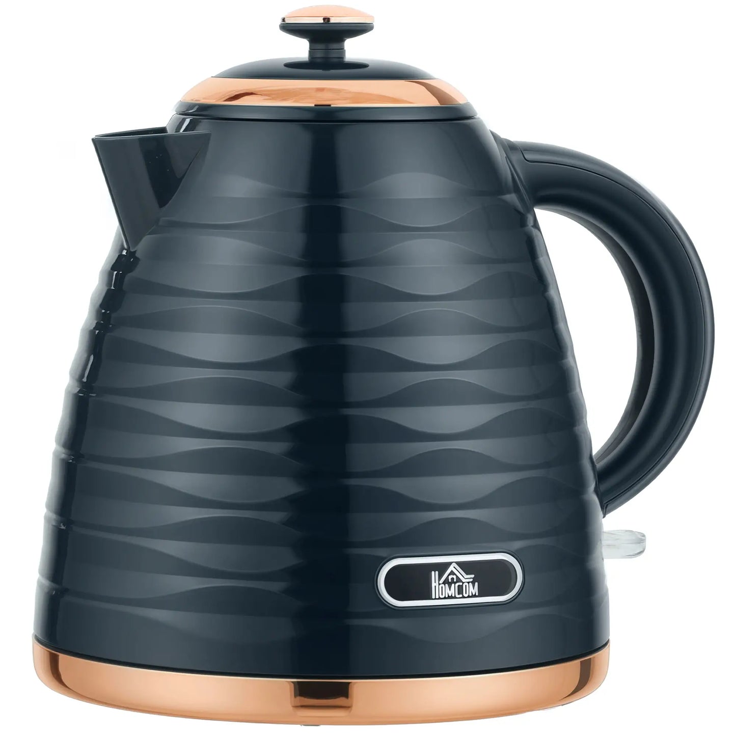 HOMCOM 3kW Rapid Boil Honeycomb Kitchen Kettle , 1.7L - Dark Blue