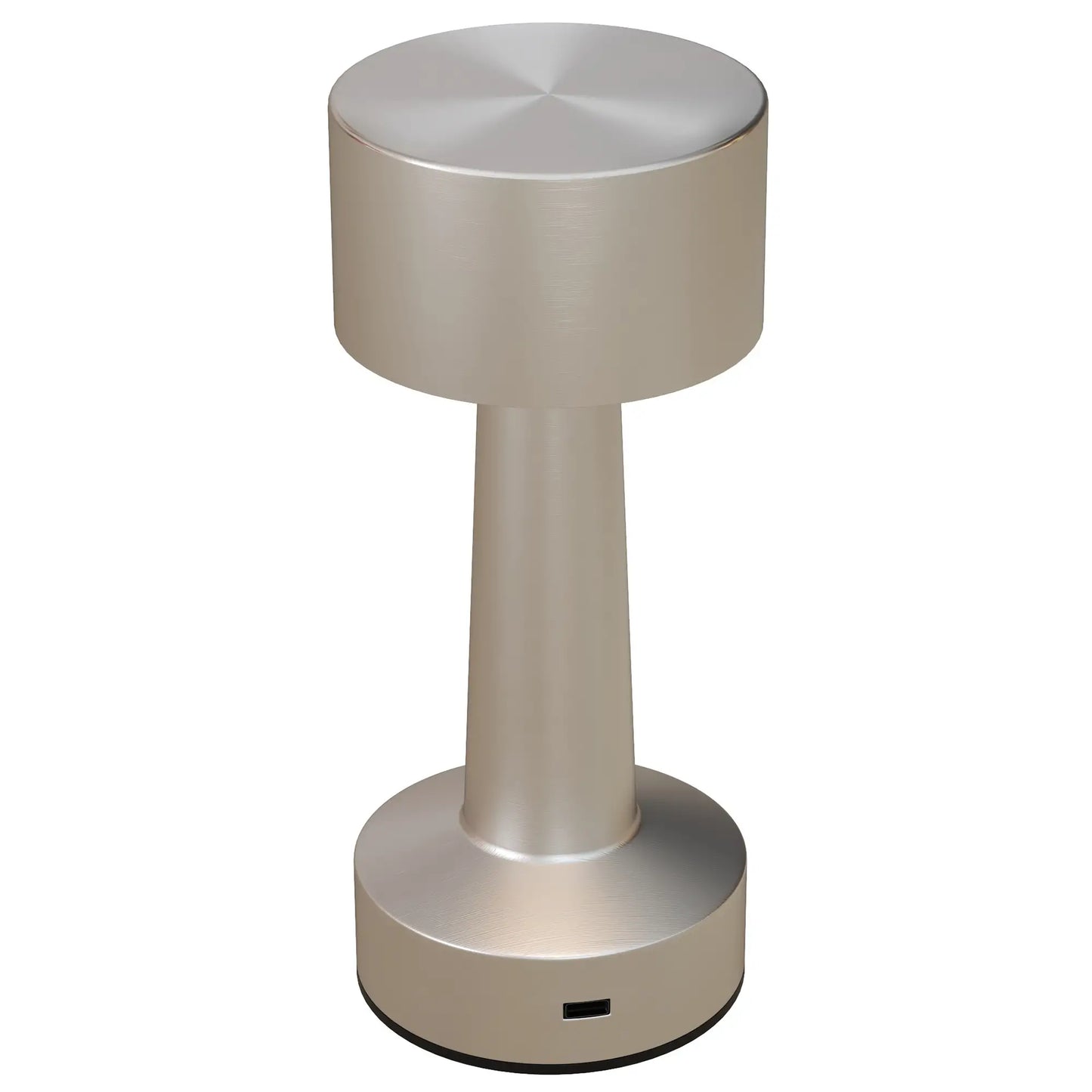 HOMCOM Cordless Table Lamp, Touch LED Desk Lamp with Rechargeable Battery, 3 Colour - Silver