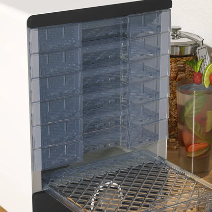 HOMCOM Seven Tray, 40-70°C Kitchen Food Dehydrator - White