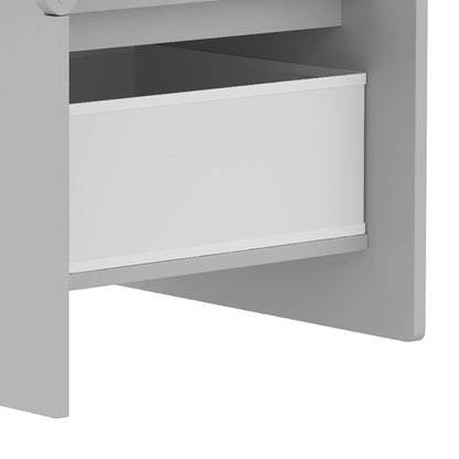 AIYAPLAY Kids Table and Chair Set, Children Desk with Storage Bins for Playing, Reading for Ages 3-5, Grey