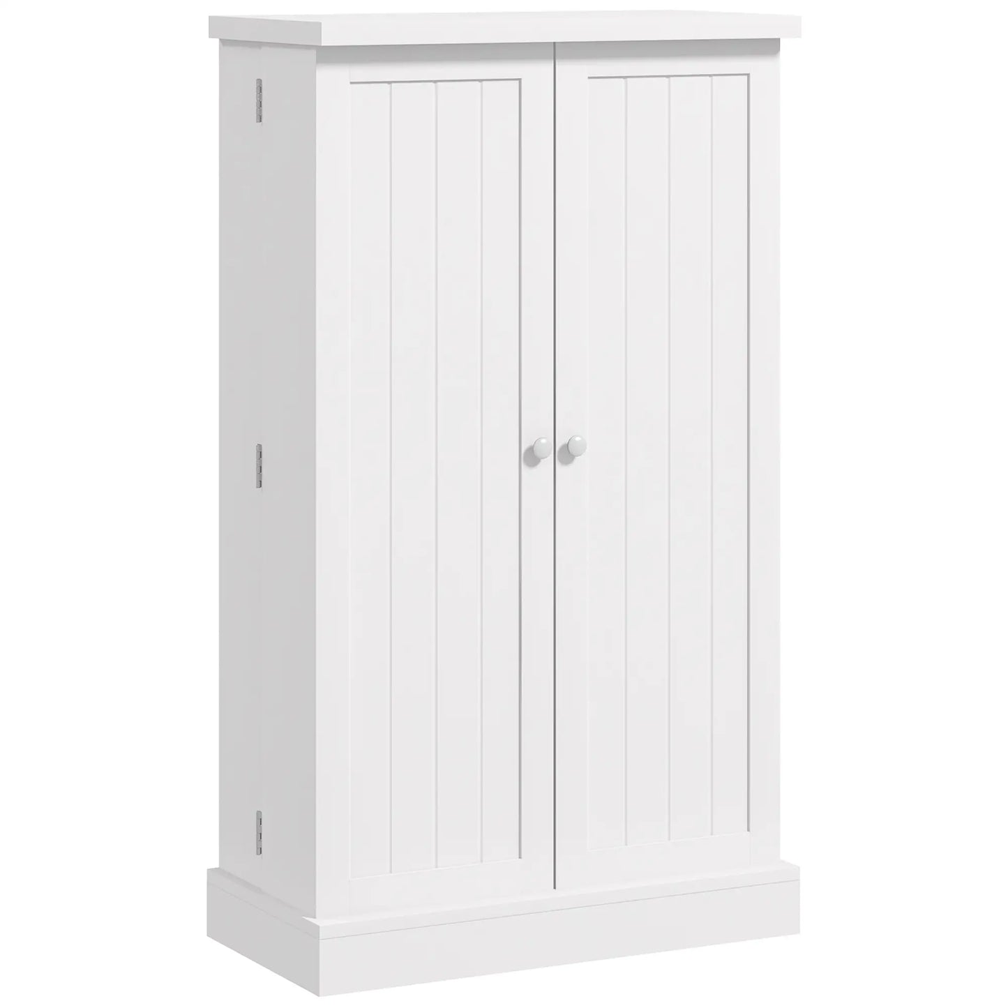 HOMCOM Freestanding Multi-Storage Kitchen Cupboard with Adjustable Shelves White