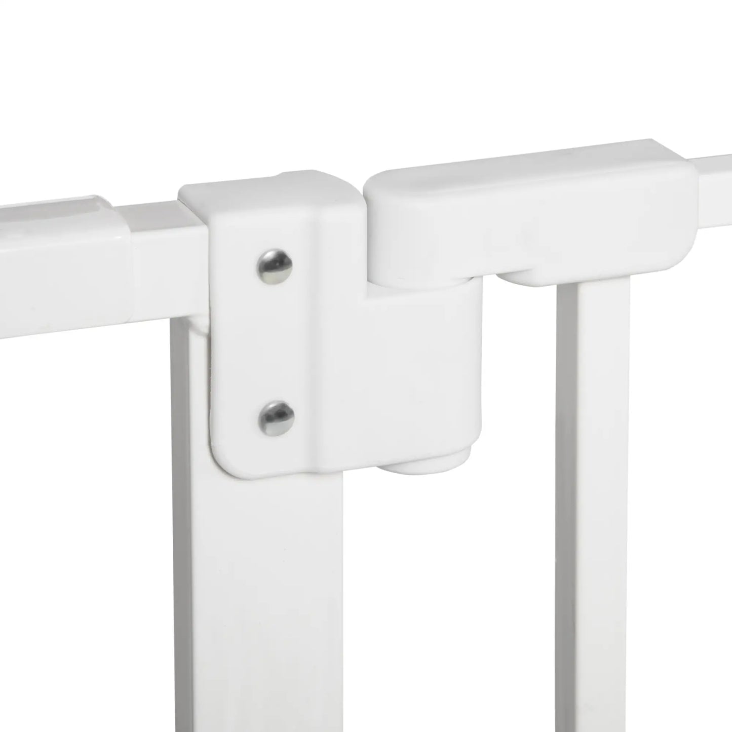 PawHut Dog Gate Stair Gate Pressure Fit Pets Barrier Auto Close for Doorway Hallway, 74-148cm Wide Adjustable