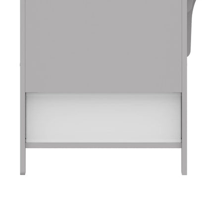 AIYAPLAY Kids Table and Chair Set, Children Desk with Storage Bins for Playing, Reading for Ages 3-5, Grey