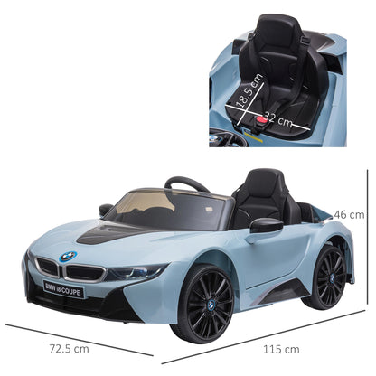 HOMCOM Kids 6V Battery PP Licensed BMW Ride On Car, Electric Blue
