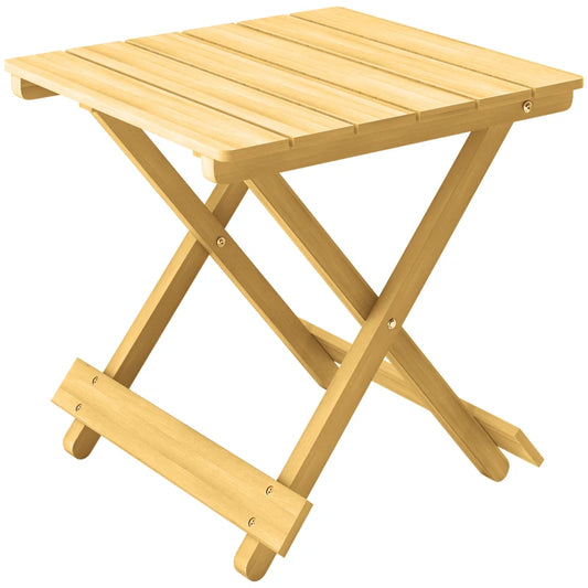 Outsunny Garden Furniture Wooden Foldable Outdoor Coffee Table