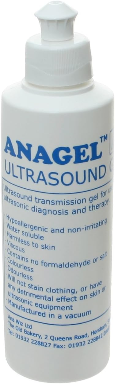 Anagel 2 Pcs Fetal Doppler Ultrasound Gel, Colourless 2 x 250ml