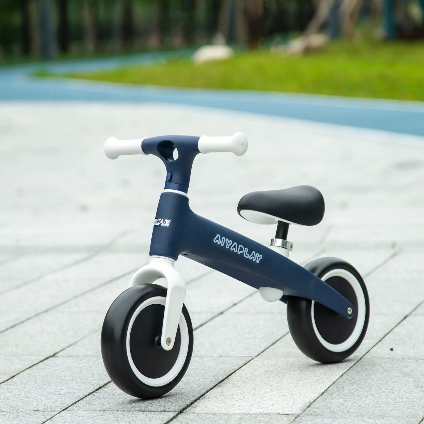 AIYAPLAY Ride-On Baby Balance Bike, with Adjustable Seat, for 1.5-3 Years - Blue