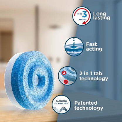 UniBond AERO 360° Dehumidifier Moisture Absorber Neutral Refill Tab, Ultra-Absorbent & Odour-Neutralising, 4 x 450g