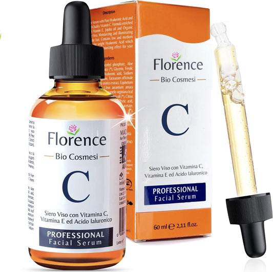 Big 2.11oz. Organic Vitamin C Serum for Face. Anti-Dark Spots, Wrinkles Skin Repair, Anti Aging Facial & Eye Area Skincare