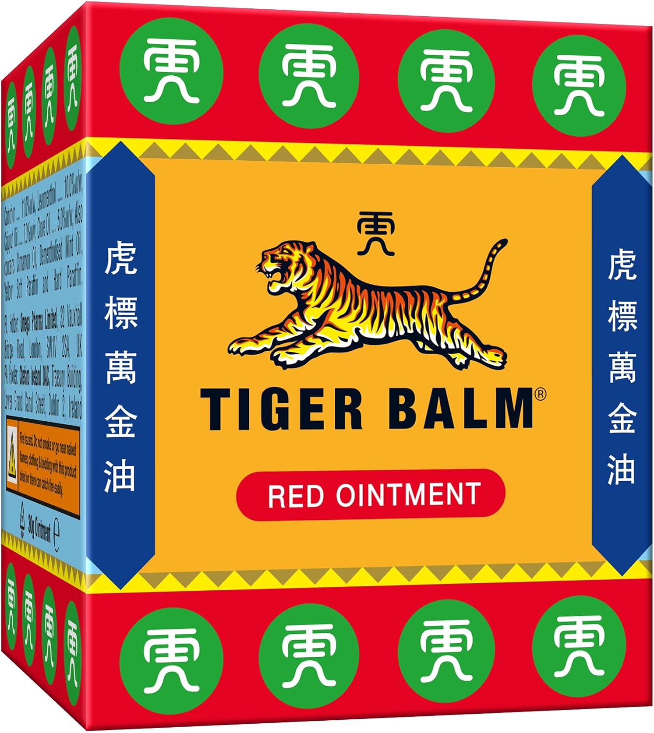 Tiger Balm Red Ointment, Effective Herbal Pain Relief for Muscle & Back Pain, 30g