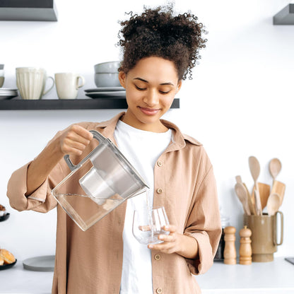 AQUAPHOR Water Filter Jug Compact with 1 X Maxfor+ Filter - 2.4L Capacity - Grey