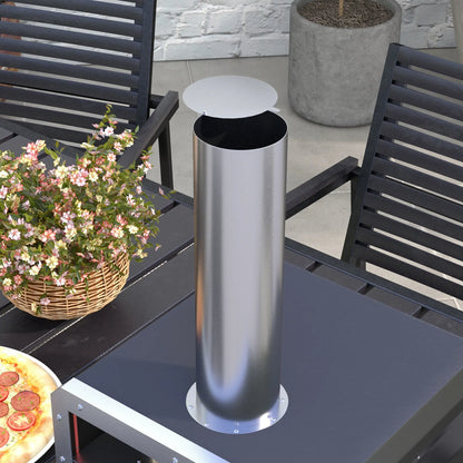 Outsunny Portable Wood Pellet Pizza Oven with Rotating Pizza Stone, Peel and Cover, Wood Fired Pizza Maker for Outdoor Cooking