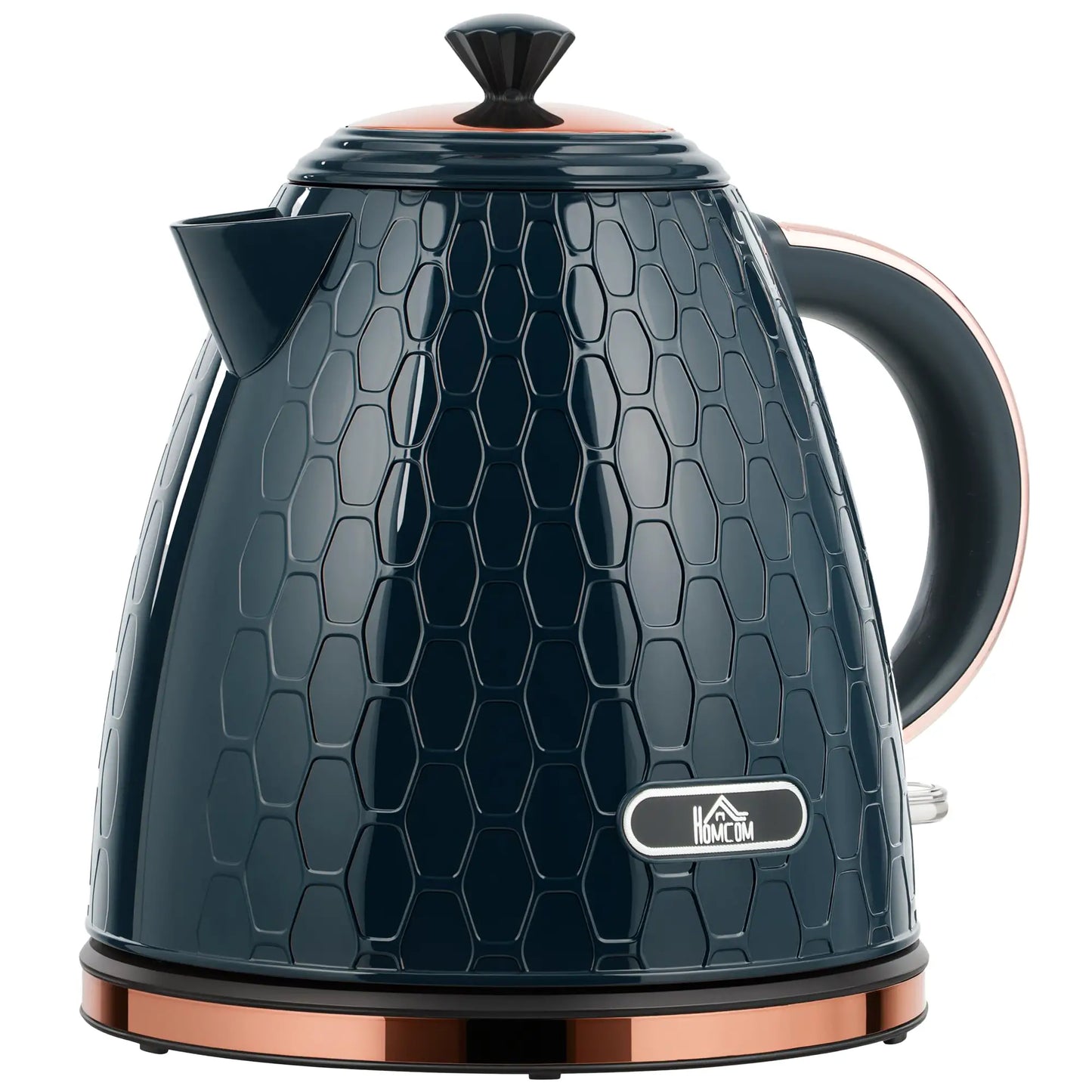 HOMCOM 3000W Rapid Boil Honeycomb Kitchen Electric Kettle - Dark Blue