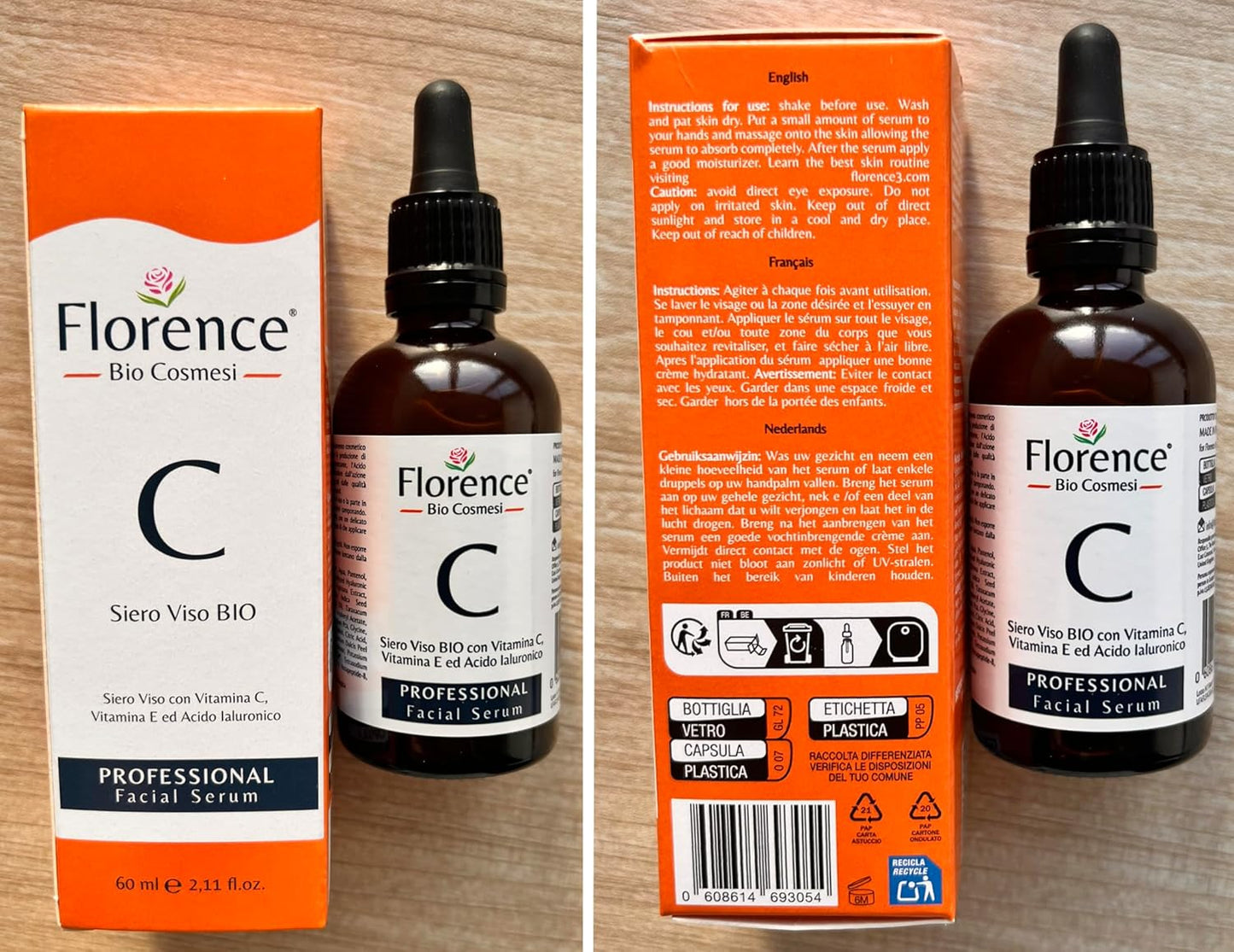 Big 2.11oz. Organic Vitamin C Serum for Face. Anti-Dark Spots, Wrinkles Skin Repair, Anti Aging Facial & Eye Area Skincare