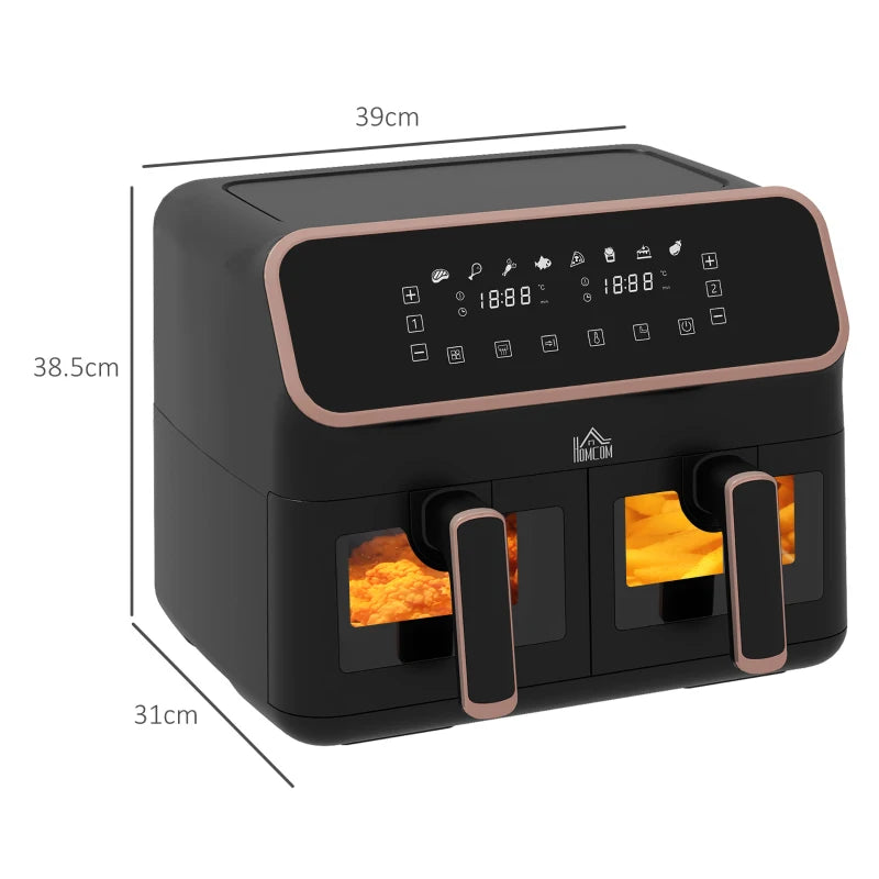 8L Dual Basket Air Fryer