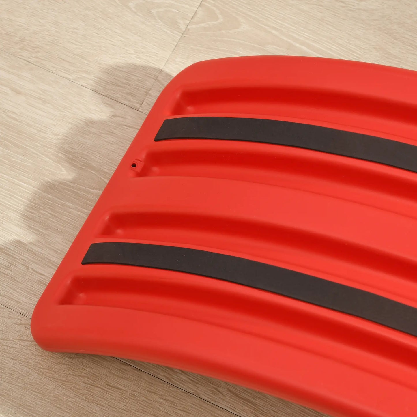 ZONEKIZ Balance Board Kids Wobble Board, Stepping Stone, Montessori Toy for Children, Nursery Toy, for Ages 3-6 Years - Red