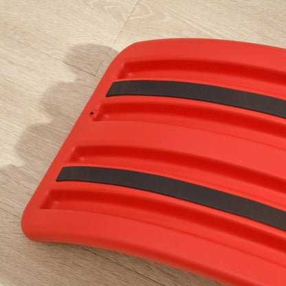 ZONEKIZ Balance Board Kids Wobble Board, Stepping Stone, Montessori Toy for Children, Nursery Toy, for Ages 3-6 Years - Red