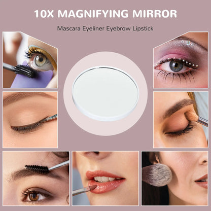 HOMCOM 14 LED Bulb Tabletop Makeup Mirror, with Adjustable Settings