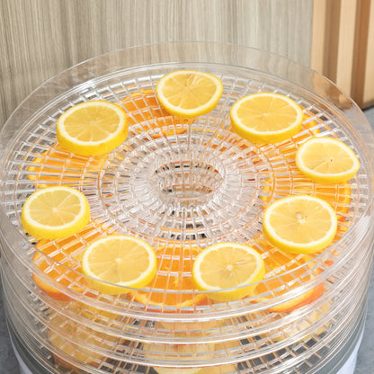 HOMCOM 5 Tier Food Dehydrator, 245W Food Dryer Machine with Adjustable Temperature for Drying Fruit, Meat, Vegetable, White