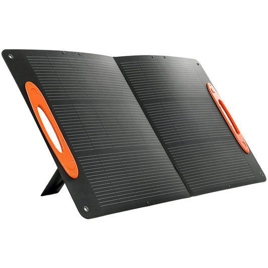 HOMCOM 100W Portable Solar Panel, Foldable Solar Charger with USB-A & USB-C Fast Charging Output, IP67 Waterproof