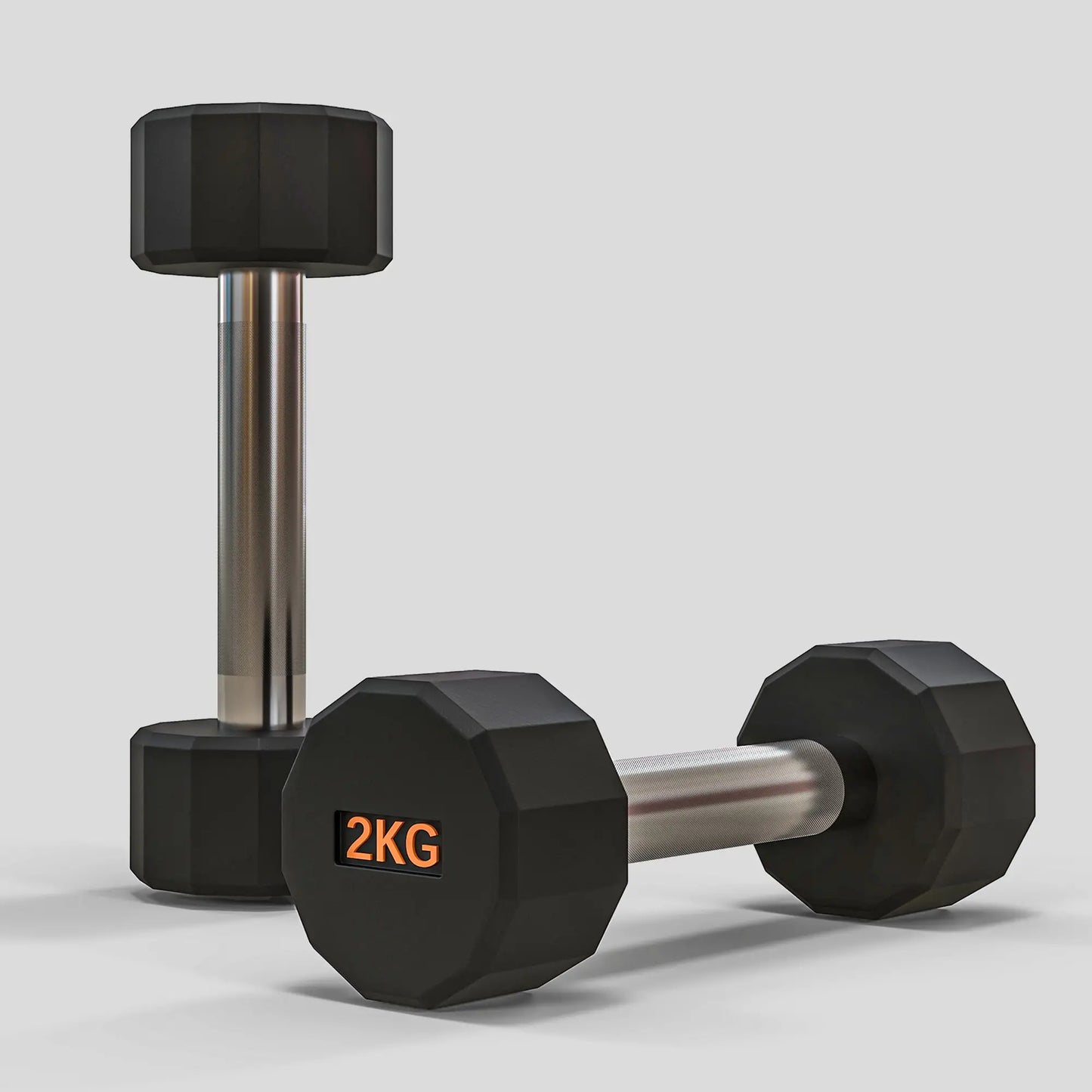 SPORTNOW Dumbbells Weights Set with 12-Sided Shape and Non-Slip Grip for Home Gym Workout, 2 x 2kg