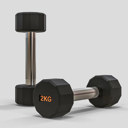 SPORTNOW Dumbbells Weights Set with 12-Sided Shape and Non-Slip Grip for Home Gym Workout, 2 x 2kg