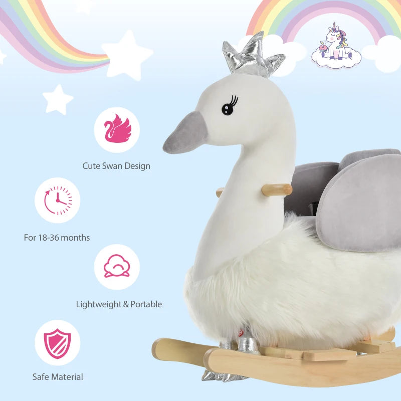 Animal rocking horse toy for babies and toddlers
