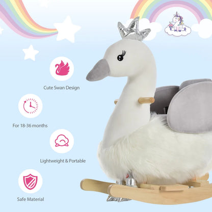 Animal rocking horse toy for babies and toddlers