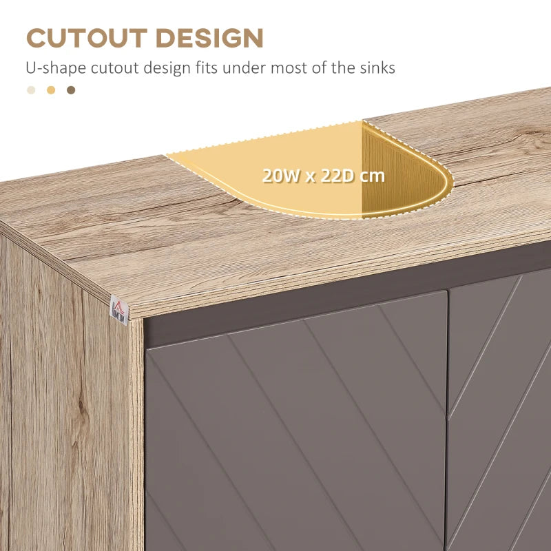 Bathroom Storage Cabinet Floor Standing Cupboard Shelf