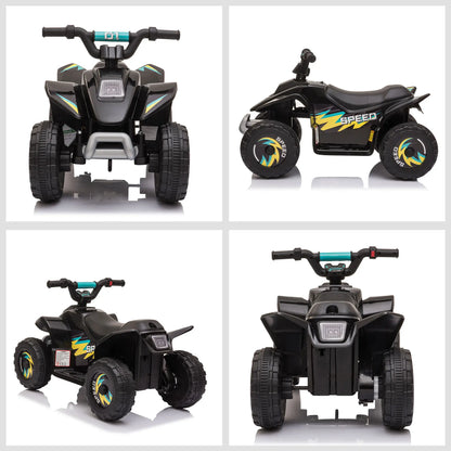 HOMCOM 6V Kids Electric Ride on Car Forward Reverse Functions for Toddlers Aged 18-36 Months, Black