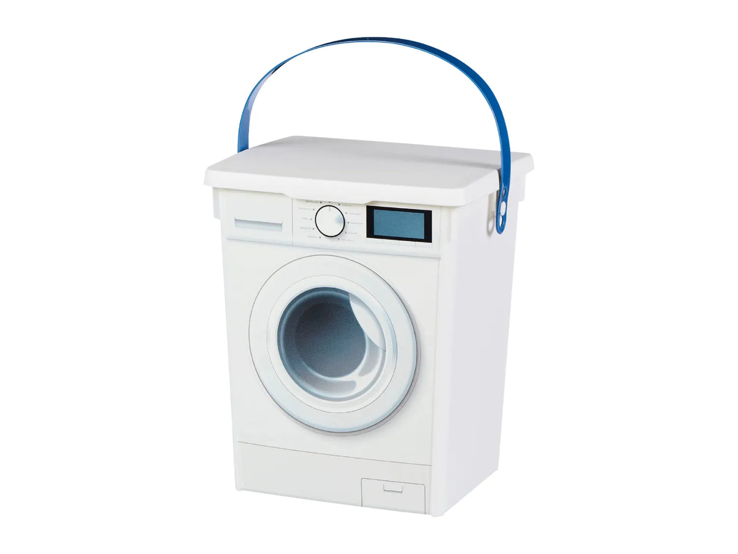 5L Bucket with Lid & Carry Handle – Washing Machine Design, Durable Plastic Cleaning Household Storage Bucket