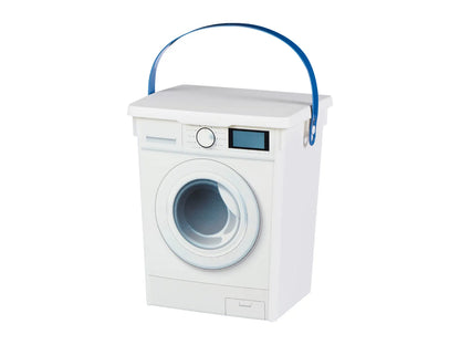 5L Bucket with Lid & Carry Handle – Washing Machine Design, Durable Plastic Cleaning Household Storage Bucket